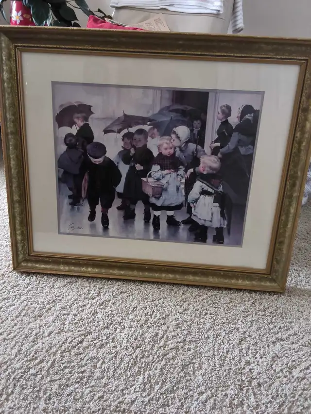 Vintage framed picture
