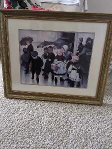 Vintage framed picture