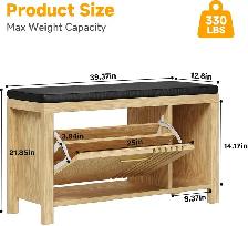 Brand New Shoe Storage Bench Special $79 - Photo 2