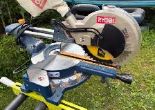 10" ryobi sliding saw with folding stand - Photo 2