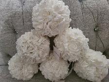 New Silk Flower Ball Artificial Rose Flower Ball Hanging Decorat - Photo 3
