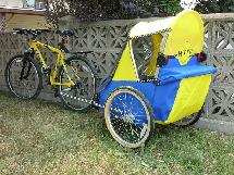 Trek Mountain Bike and Dog Trailer will sell separately