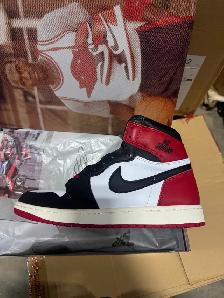 Jordan 1 Retro High OGWhite / Black - VarsityRed. $130 firm.