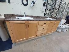 Double Maple Bathroom Vanity- 79'' - Photo 2