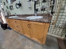 Double Maple Bathroom Vanity- 79'' - Photo 3