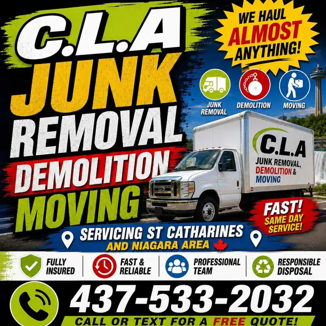 C.L.A Junk Removal  / Demolition & Moving @ 437-533-2032