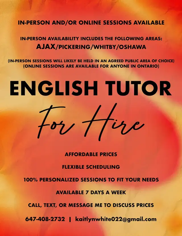 K-12  English Tutor - Affordable - Grow Your Skills Today!