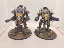 Warhammer 40k Chaos Knights 2 Battle Ready War Dogs