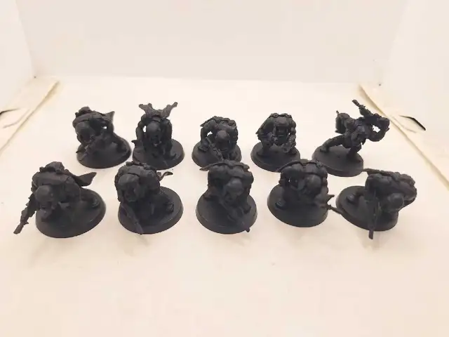 Warhammer 40k 10 Sneaky Like Ork Boyz /w Capes & Lasguns