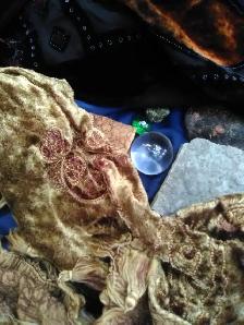 LUXURY LEO ENERGY!!  EMBROIDERED VELVET SCARF BY INDIA ARTS - Photo 4