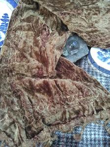 LUXURY LEO ENERGY!!  EMBROIDERED VELVET SCARF BY INDIA ARTS - Photo 5