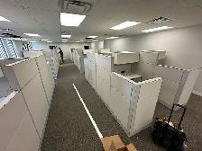 Premium Teknion Leverage Arctic Workstations Call now!
