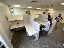 Premium Teknion Leverage Arctic Workstations Call now! - Photo 7