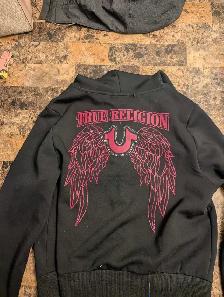 True Religion Crystal Wing Zip Hoodie - Photo 3