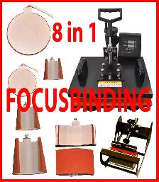 New 8In1 Digital Portable Hat Cap Heat Transfer Press Swing Away