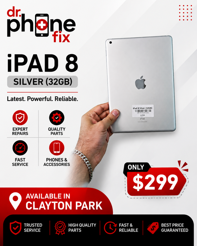 iPad 8 32GB Unlocked – $299 (1-Year Warranty)