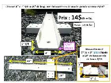Channel 4'' x 1'' 5/8 x 61'', 45'' et 33''1/2.  Braquette soudée - Photo 2