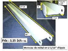Channel 4'' x 1'' 5/8 x 61'', 45'' et 33''1/2.  Braquette soudée - Photo 10