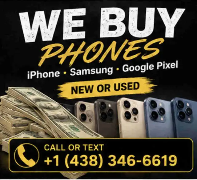 WE BUY BRAND-NEW, FACTORY-SEALED iPHONES