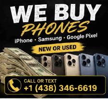WE BUY BRAND-NEW, FACTORY-SEALED iPHONES