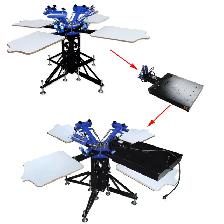 .4 Color 4 Station Screen Printing Press with Fixed Pallet 00643 - Photo 7
