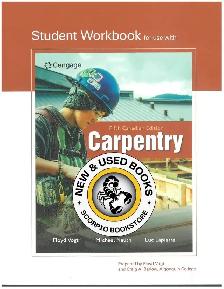 Carpentry 5th Canadian Edition  Student Workbook 9781779545299 - Photo 2