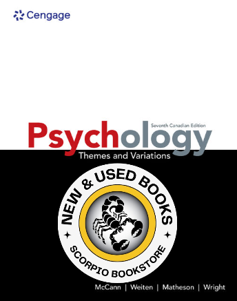 Psychology Themes and Variations 7e McCann 9781778412899