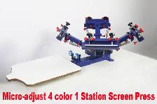 Micro-adjust Table Type 4 Color 1 Station Press Printer 006522 - Photo 9
