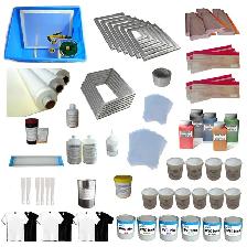 6 Color Silk Screen Printing Accessories Full Set Kit 006531