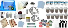6 Color Silk Screen Printing Accessories Full Set Kit 006531 - Photo 3