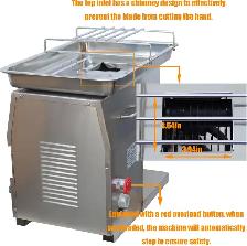110V 5mm Blade Stainless Steel Commercial QX Meat Slicer 160502 - Photo 2