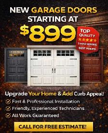 $899 NEW garage door