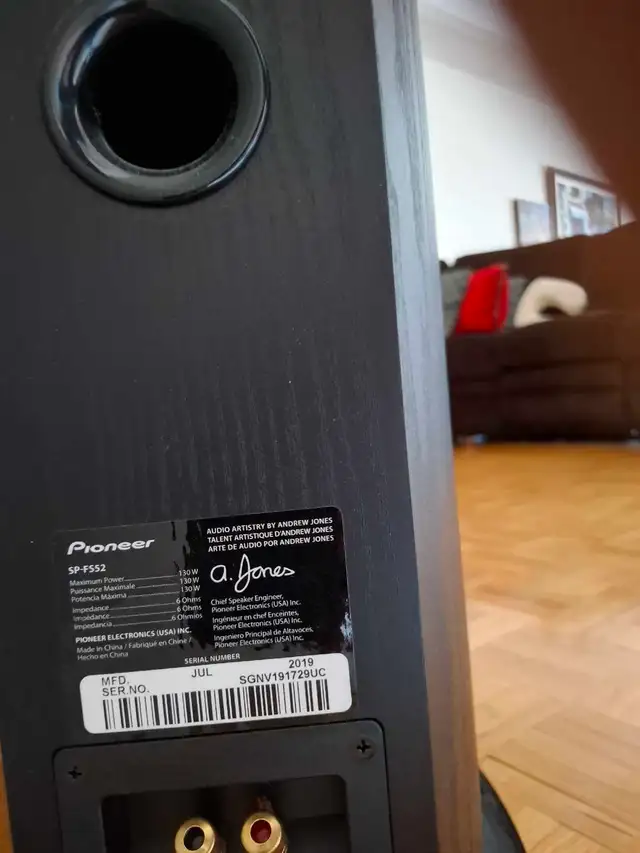 Pioneer SP-FS52 Floorstanding Speakers