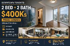 2 BED   2 BATH in Downtown Toronto for SALE | $490000