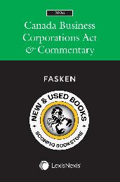 Canada Business Corporations Act & Commentary 2026 9780433540960