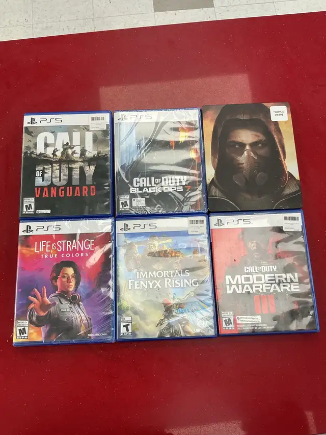 plusieurs jeux PS5