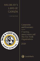 Halsbury's Laws of Canada – Cemeteries 2026 9780433542056