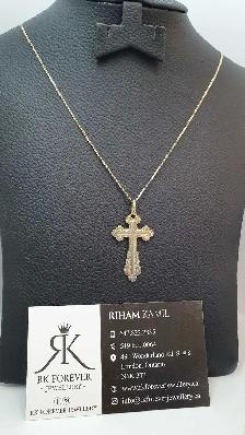 10k yellow gold Chain with pendant # R7