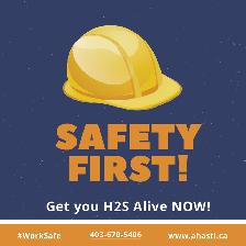 Stay Safe with H2S Alive Certification August 26, September 2