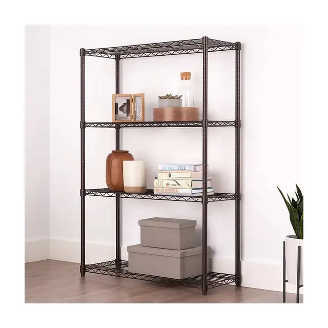 Trinity 4 Tier Wire Shelving Tbfpbr-0901