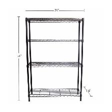Trinity 4 Tier Wire Shelving Tbfpbr-0901 - Photo 2