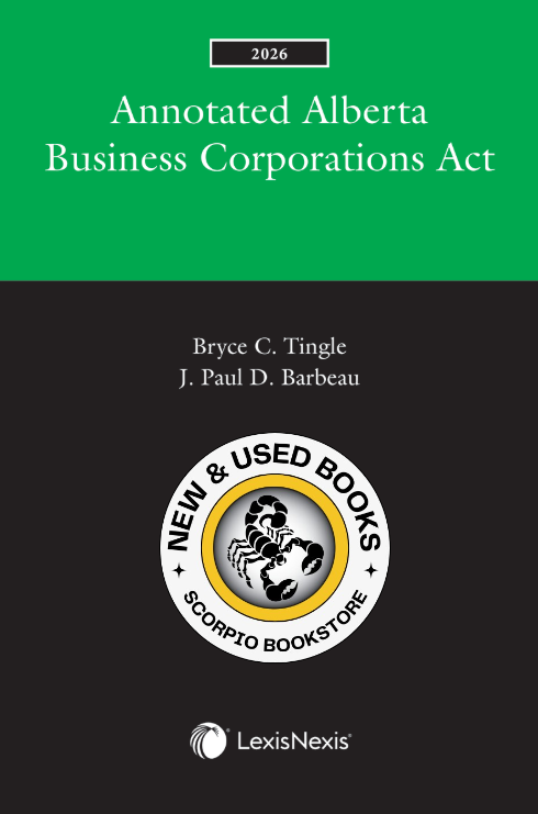 Annotated Alberta Business Corporations Act 2026 9780433542261