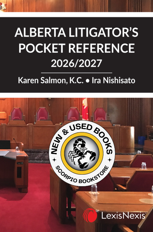 Alberta Litigator's Pocket Reference 2026/2027 9780433542414