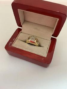 bague en or 14k avec diamants
