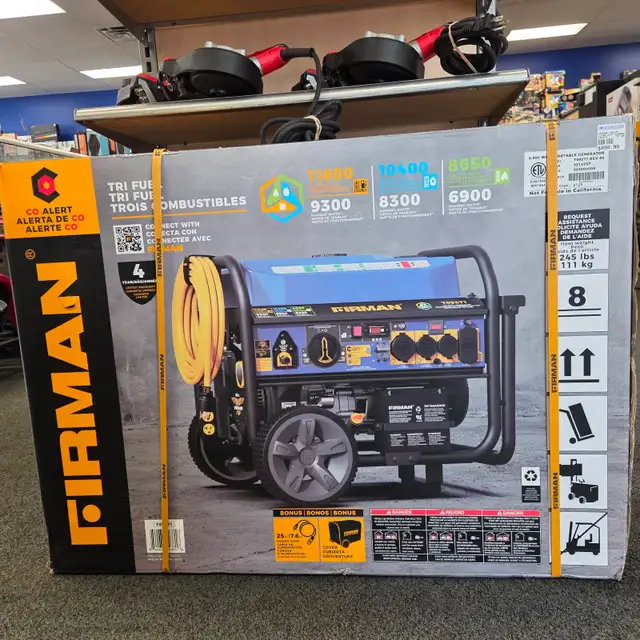 NEW FIRMAN T09371 Tri Fuel Generator 11600W @ Cashopolis!!