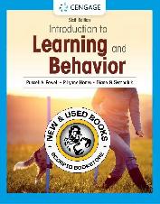 Introduction to Learning and Behavior 6th Edition 9780357658475