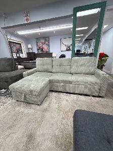 Brand New Cozy Sectional Sofa Bed In Fabric Upholstery Clearance - Photo 3