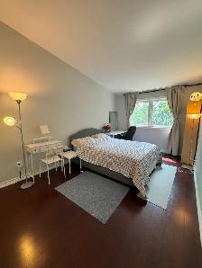 master bedroom with large closet in a beautiful townhouse