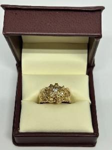 14K  Nugget Diamond Ring - Photo 2