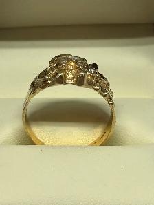 14K  Nugget Diamond Ring - Photo 3